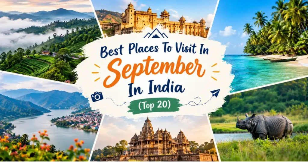 Top 20 Places to Visit in September 2026 in India