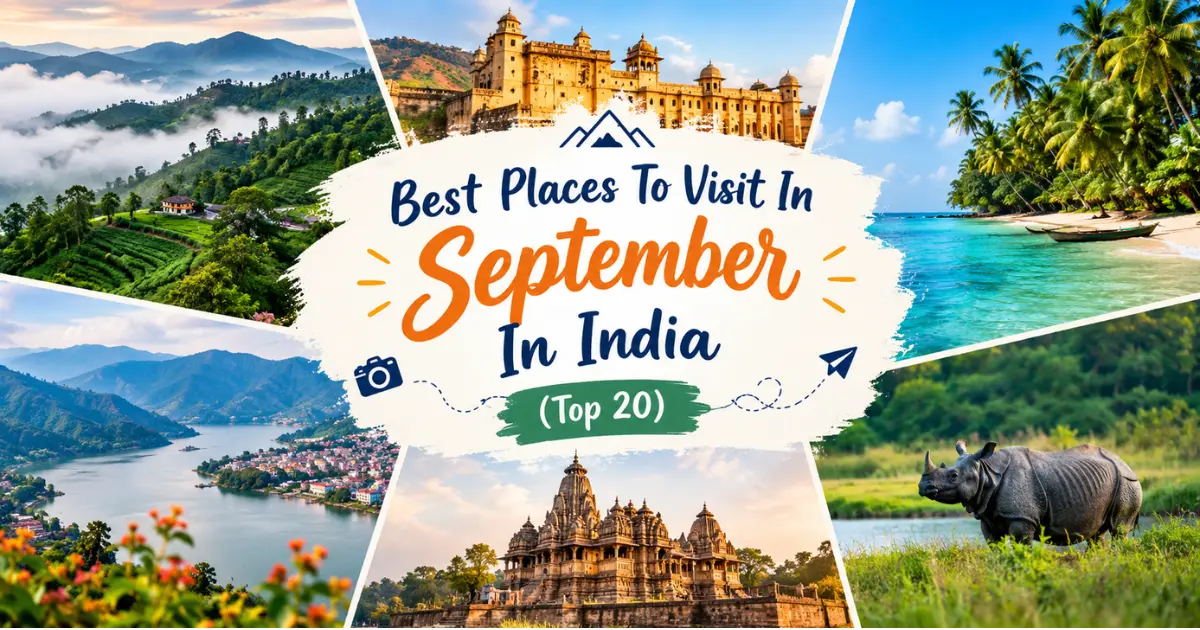 Top 20 Places to Visit in September 2026 in India